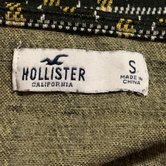 Vintage Y2K Black and Yellow Plaid Crop Top Small S - Picture 3 of 4